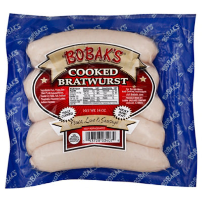 Bobaks Bratwurst Fully Cooked - 14 Oz - Image 1