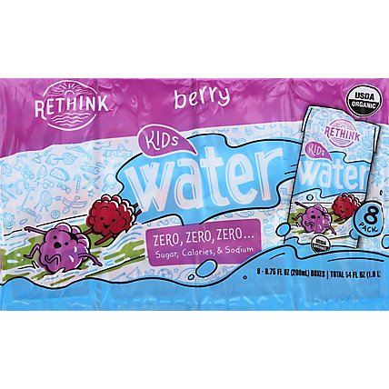 Rethink Kids Berry Water - 8-6.75 Fl. Oz. - Image 2