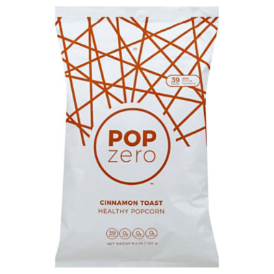 Pop Zero Popcorn Healthy Cinnamon Toast 6.4 Oz Safeway