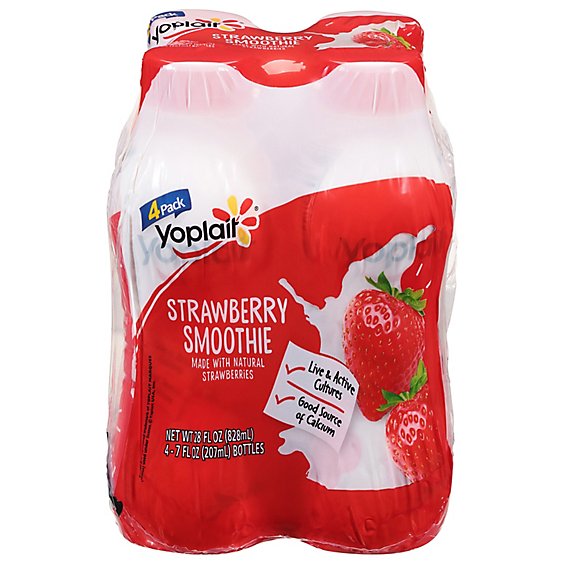 Yoplait Strawberry Smoothie - 4-7 Oz