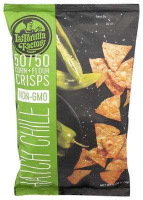 La Tortilla Factory Corn & Flour Hatch Chile Crisps - 6 Oz