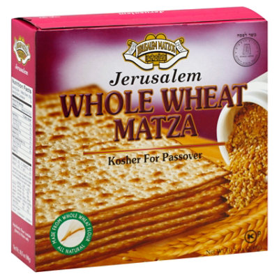 Jerusalem Matza Whole Wheat Kosher for Passover Box 10.5 Oz Safeway