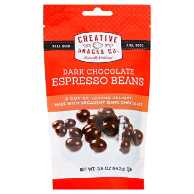 Creative Snacks Natl Delicious Dark Choc Espresso Bean Rsble Stand Up Bag - 3.5 Oz - Image 1