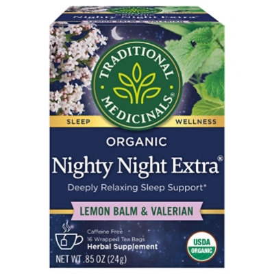 Traditional Medicinals Organic Nighty Night Extra Herbal Tea Bags - 16 Count - Image 3