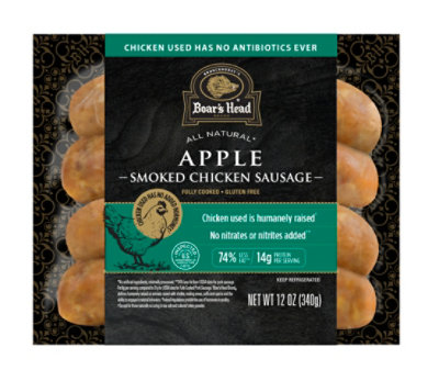 Boars Head Honeycrisp Apple Chicken Sausage - 12 Oz - Image 2