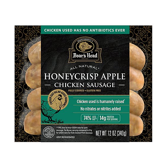 Boars Head Honeycrisp Apple Chicken Sausage - 12 Oz