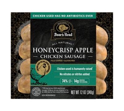 Boars Head Honeycrisp Apple Chicken Sausage - 12 Oz