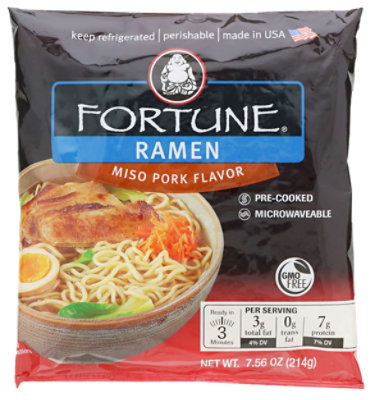 Fortune Ramen Miso Pork Noodles - 7.56 Oz - Image 1