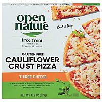 Open Nature Pizza Cauliflower Crust Three Cheese Gluten Free Frozen - 11.3 Oz - Image 2