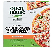 Open Nature Pizza Cauliflower Crust Margherita Gluten Free Frozen - 10.2 Oz