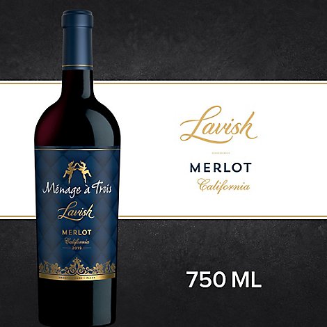 Menage a Trois Lavish Merlot Red Wine Bottle - 750 Ml