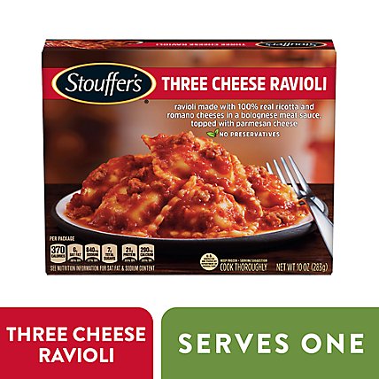 Stouffer's Three Cheese Ravioli Frozen Meal - 10 Oz - Image 1
