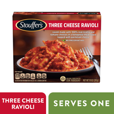 Stouffer's Three Cheese Ravioli Frozen Meal - 10 Oz