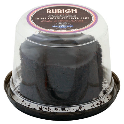 Rubicon Bakers Triple Chocolate Cake Ghirardelli 4inch - Each