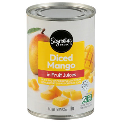Signature SELECT Mango Diced In Juice - 15 Oz
