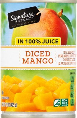 Signature SELECT Mango Diced In Juice - 15 Oz - Image 2