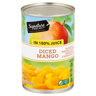 Signature SELECT Mango Diced In Juice - 15 Oz - Image 1