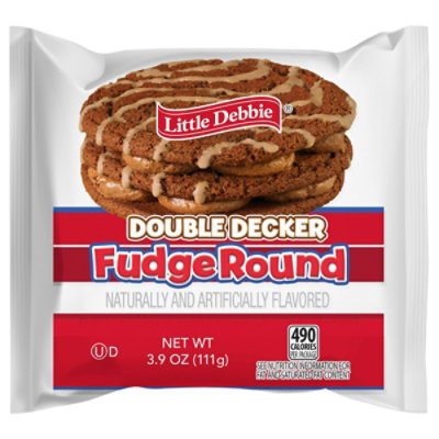 Little Debbie Round Fudge Snack Cakes - 3.9 Oz