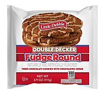 Little Debbie Round Fudge Snack Cakes - 3.9 Oz