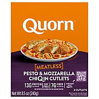 Quorn Meatless Cutlets Pesto & Mozzarella Non GMO Soy Free - 8.5 Oz - Image 3