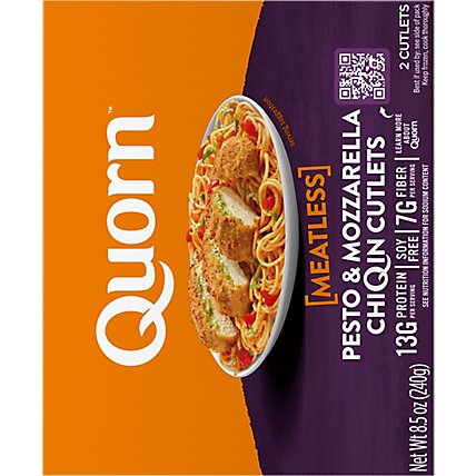 Quorn Meatless Cutlets Pesto & Mozzarella Non GMO Soy Free - 8.5 Oz - Image 6