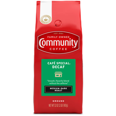 Community Coffee Café Special® Decaf Medium-Dark Roast Ground 32