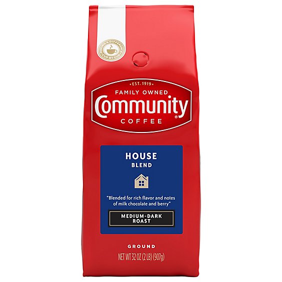 Community Coffee House Blend Ground - 32 Oz
