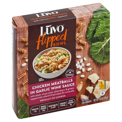 Luvo Entree Chkn Meatball Grlc - 8.5 Oz