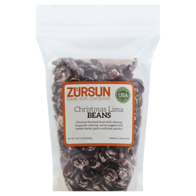 Zursun Heirloom Beans Christmas Lima Beans - 1.25 Lb - Image 1