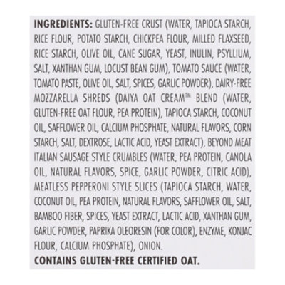 Daiya Dairy Free Meatless Meat Lovers Gluten Free Pizza - 19.1 Oz - Image 4