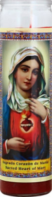 Eternalux Candle Sacred Heart Mary Red - Each - Image 2