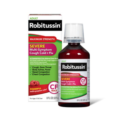 Robitussin Severe Multi Symptom Liquid - 8 Fl. Oz. - Image 1
