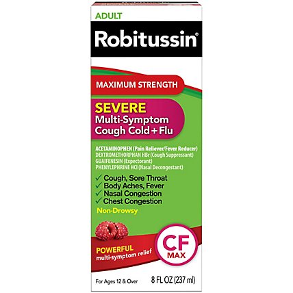 Robitussin Severe Multi Symptom Liquid - 8 Fl. Oz. - Image 1