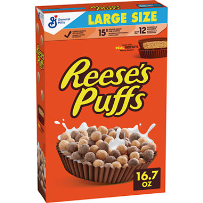 General Mills Corn Puffs Reeses Large Size - 16.7 Oz - Image 2