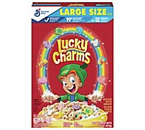 General Mills Lucky Charms Cereal Oat Frosted Toasted With Marshmallows Large Size - 14.9 Oz