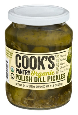 Cooks Pantry Pickle Org Plsh Dill 23.73 Oz Albertsons