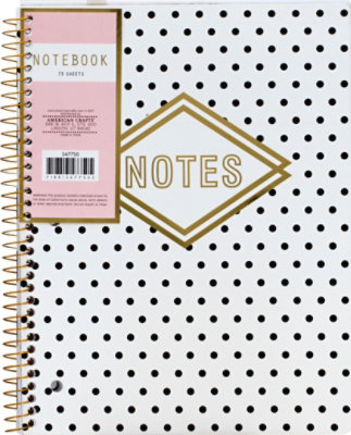 American Crafts Black White Dots Notebook - Each - Image 2