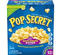 Pop Secret Popcorn Microwave Premium Movie Theater Butter - 12 Count