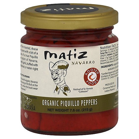 Matiz Navarro Peppers Organic Piquillo Jar - 7.6 Oz
