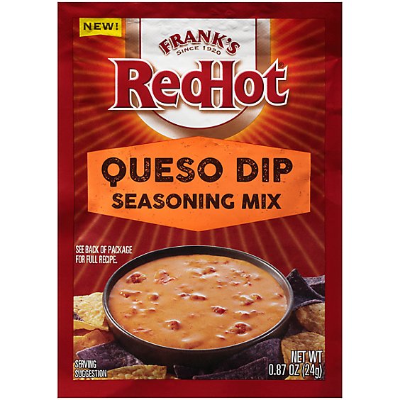 Franks RedHot Seasoning Mix Queso Dip - 0.87 Oz