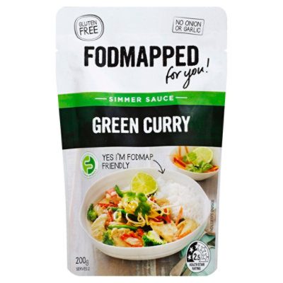 FODMAPPED Simmer Sauce Green Curry Pouch - 7 Oz