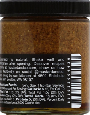 Mustard & Co Garlic Dill Mustard - 6 Oz - Image 3