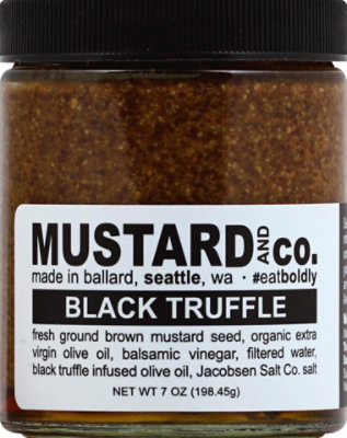 Mustard & Co Black Truffle Mustard - 6 Oz - Image 2