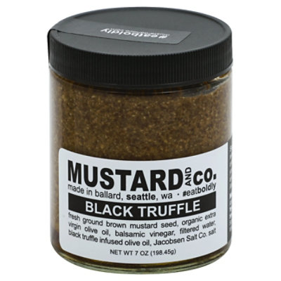 Mustard & Co Black Truffle Mustard - 6 Oz - Image 1