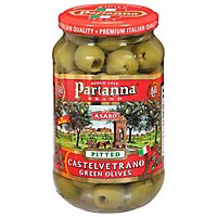 Partanna Brand Asaro Olives Green Pitted Castelvetrano Jar - 9 Oz - Image 2