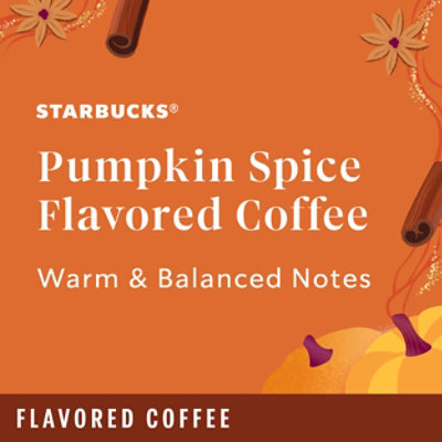 Starbucks 100% Arabica Naturally Flavored Pumpkin Spice K Cup Coffee Pods Box 10 Count - Each - Image 2