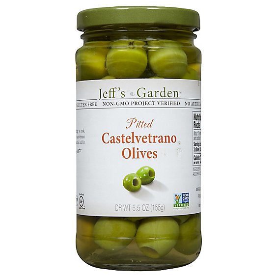 Jeffs Naturals Olives Pitted Castevetrno - 5.5 Oz
