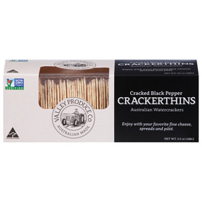 Vpc Black Pepper Crackerthins - 3.5 Oz - Image 1