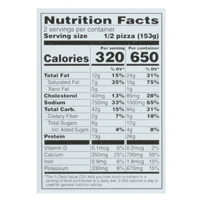 Open Nature Pizza Cauliflower Crust Vegetable Gluten Free Frozen - 10.8 Oz - Image 3