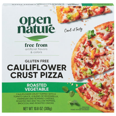 Open Nature Pizza Cauliflower Crust Vegetable Gluten Free Frozen - 10.8 Oz